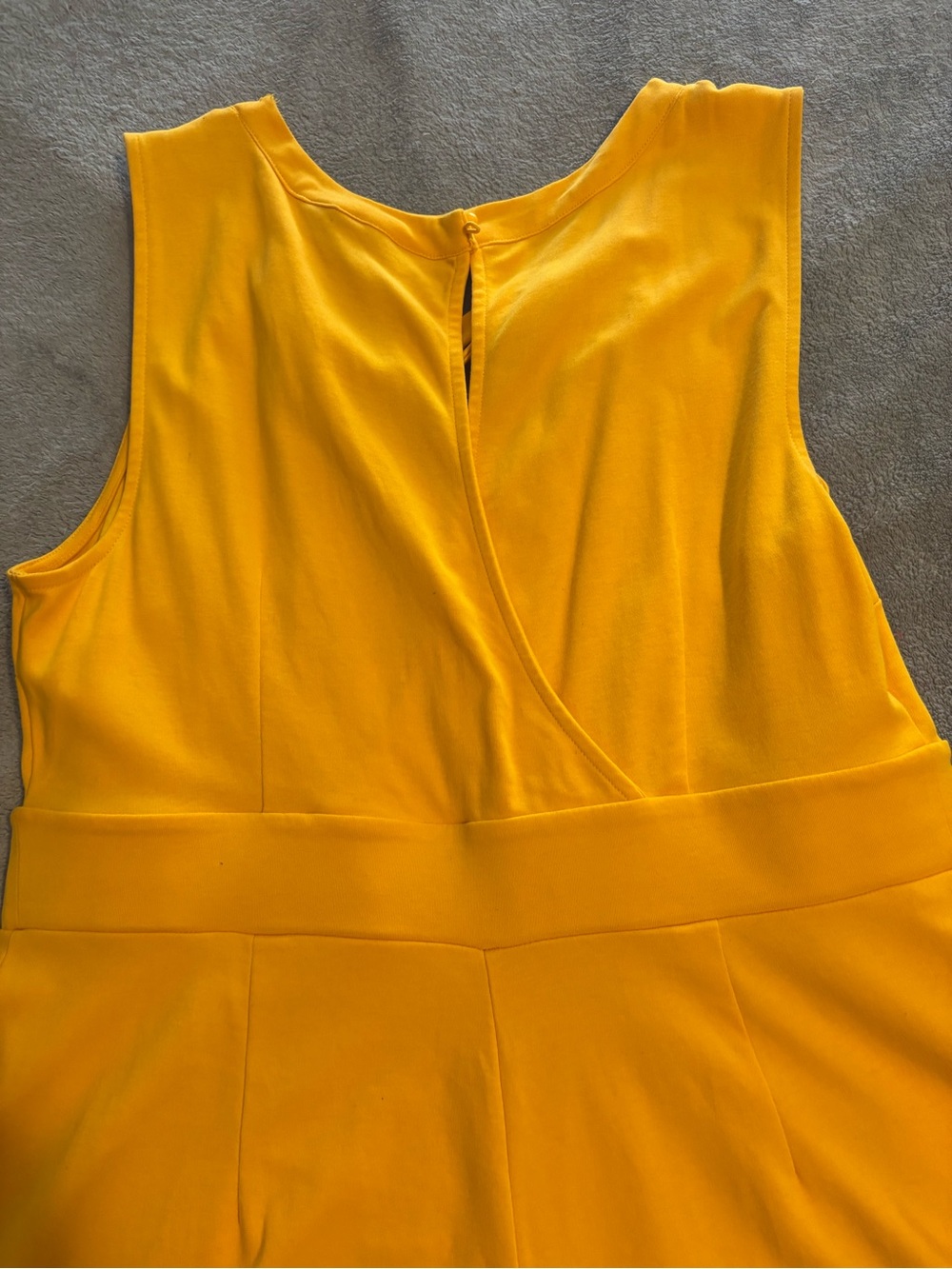 Bright Yellow Sleeveless Jumpsuit
